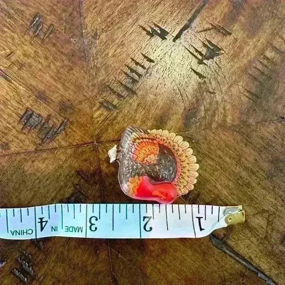 Vintage Hallmark Thanksgiving Turkey Brooch - Picture 2 of 3